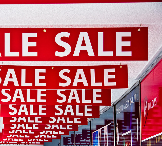 SALE signs